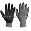 Polyamide Safety Glove with Sandy Nitrile Coating (N1558)