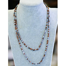 Fashion Natural Gemstone Stone Colors Necklace Jewelry