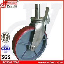 12 Inch Polyurethane Scaffold Caster with Round Stem