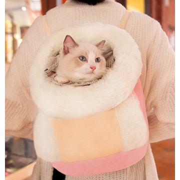 Mochila de gato de mascota de invierno