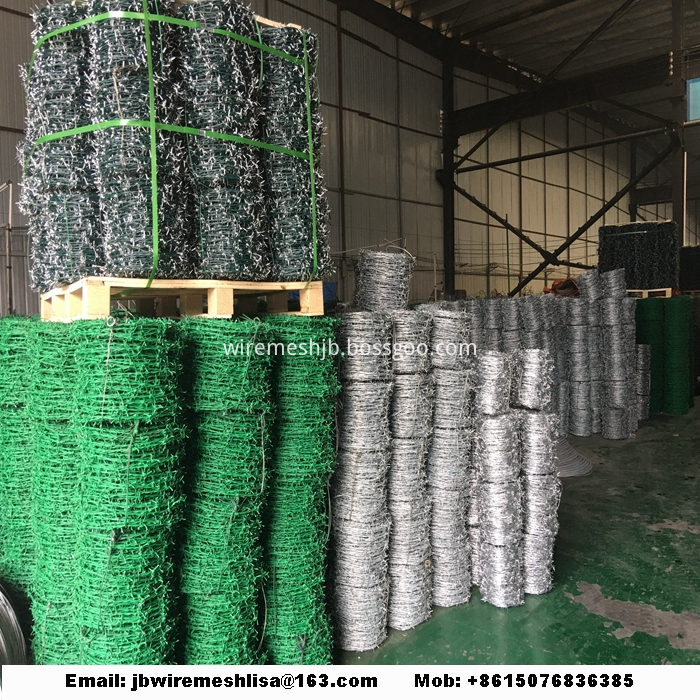 Galvanized and PVC Coated Barbed Wire