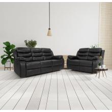 Leder -Liegesofa 3 2 Sitzer Set