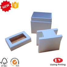 White Cardboard Gift Packaging Box With Insert