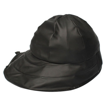 Black PU Rain Hat / Rain Cap / Raincoat pour adulte