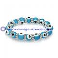 Evil Eye Beads 10mm Crystal Bracelet