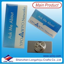 Epoxy Printing Blank Rectangle Pin Badge (LZY-10000229)