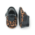 Real Leather Baby Leopard Patterns Moccasins