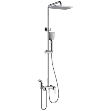 Modern Single Handle Brass Bathroom Shower Faucet Set