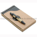 Popular Mini Pocket Spiral Notebook with Recycled Paper Pen (PNB082A)