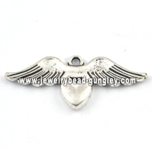 Wing shape charms and pendant