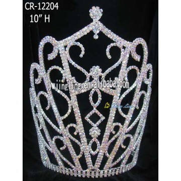 Venta por mayor estilo especial Rhinestone Corona tiara del desfile