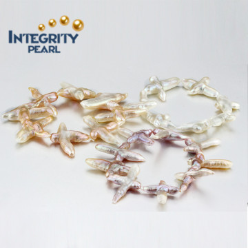 New Design Pearl Bracelet 3 Colors Cross Real Pearl Bracelets