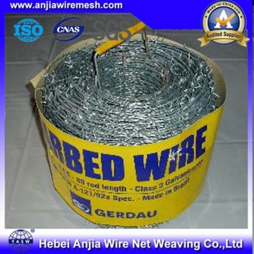 PVC Coated Barbed Wire for Security Fence with SGS