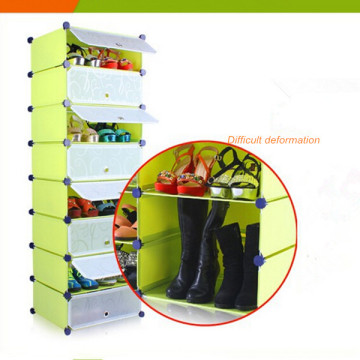 Rack de chaussures en plastique Rack de stockage créatif