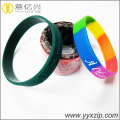 Custom reflective silicone slap and segmented bracelet