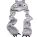 Totoro Scarf Hat Gloves Integrated Plush