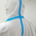 plastic personal protective equipment gown with hood