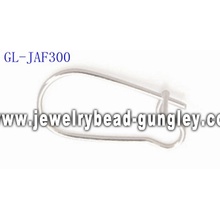 Silver plated kidney ear wire