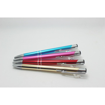 Promoção Alumínio Ballpoint Pen com Silver String