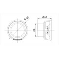 48 mm quadratischer 4 Ohm 10 W Neodym-Breitbandlautsprecher