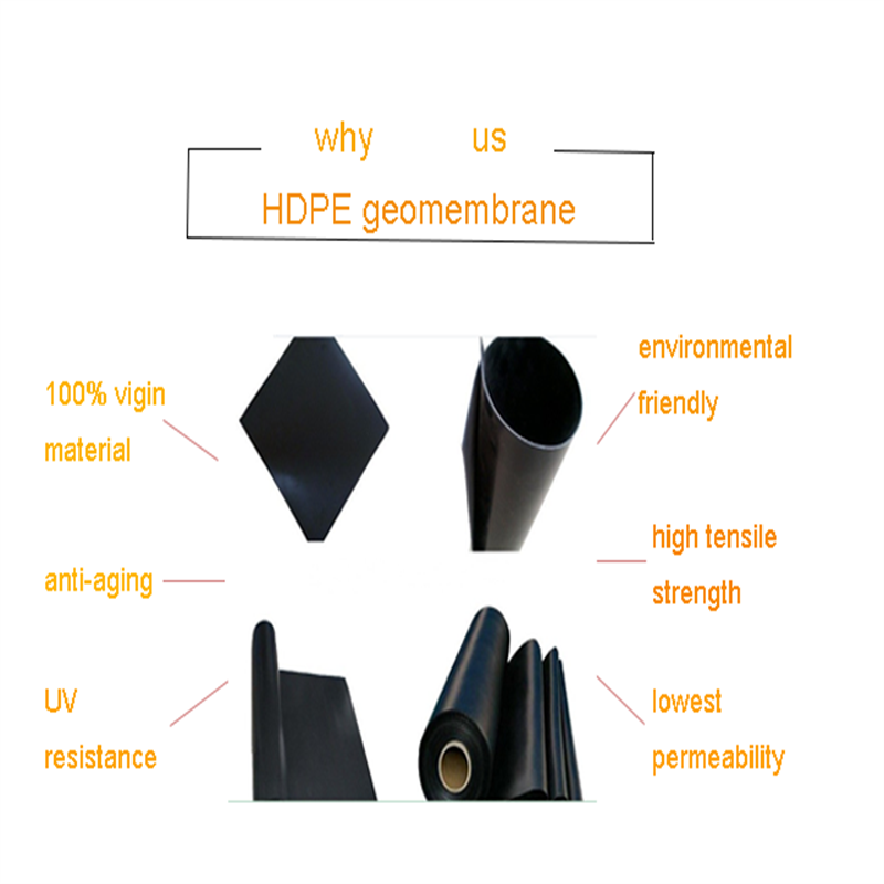 waterproof hdpe geomembrane sheet 1.5mm