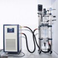 Stainless steel frame chemical vacuum 150l glass reactor