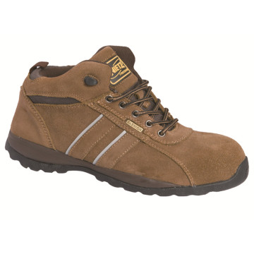 Ufa092 Brown Stylish Steel Toe Executive Safety Shoes