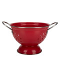 Hollow-Out Vegetable&Fruit Enamel Colander with Double Layer