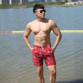 150GSM Cotton Polyester Full Elastic Man′s Swim Short