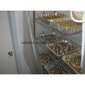 Green Epoxy Coated Wire Metal Mushroom Growing Storage Rack for Cold Room