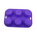 6 Cups Non-Stick Silicone Cupcake Muffin Pan Mold