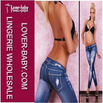 Neue Art und Weise Jeans druckte reizvolles Legging (L9475)