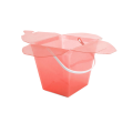 pink packaging bucket with handle plastic gift box