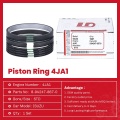 ISUZU Engine Parts 4JA1 4JB1 Piston Rings 8-94247-867-0