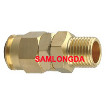 NPT Swivel Coupler, PU Tube Coupling, Brass Fitting, PU Tube