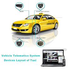 4CH Vehicle Tracking Taxi Mobile DVR Enregistreur vidéo