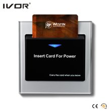 Energy Saver Key Card Switch d&#39;alimentation pour carte magnétique Cadre acrylique (SK-ES100MN)