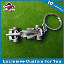 Custom 3D Mold carro forma chave Keychain fantasia de metal com chaveiro