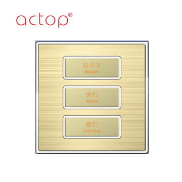 Smart hotel switches with different material