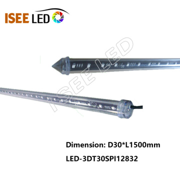 Venda quente SPI 3D LED tubo vertical