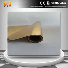 Gold Color Metalized PET Thermal Lamination Film Roll