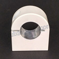 Aluminum Extrusion CNC Machining Aluminum Clamp with Powder Coated White