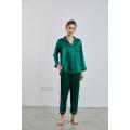 SANGSHANG green color silk sleep wear