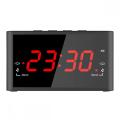 Hot Sale Red 1 Inch LED Display Radio Controlled Wall Clock With Temperature Small Desktop Digital Timer