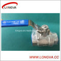 Two Pieces NPT Female Threaded Ball Valve with Lock Device