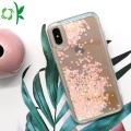 Estuche para teléfonos Glitter Liquid Bling Quicksand Bluelight de plástico