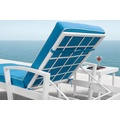 Muebles de aluminio con cojín Sunbed Chaise Lounger