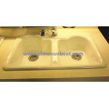 Sunboat emaillierte Gusseisen Wasserkanal / Pintough / Flume / Doppel Waschbecken Emaille Cast Iron Sink