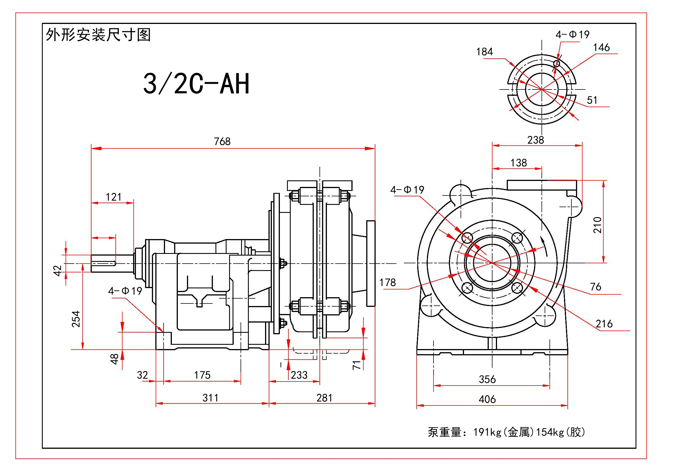 3/2C-AH Slurry Pump