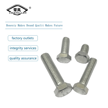 zinc plated hex bolts nut and washer